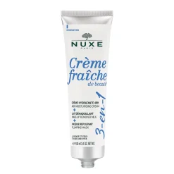 Hydratation|Masque|NUXE Crème fraîche de beauté® 3-en-1, Crème Hydratante 48h, Lait Démaquillant, Masque Repulpant