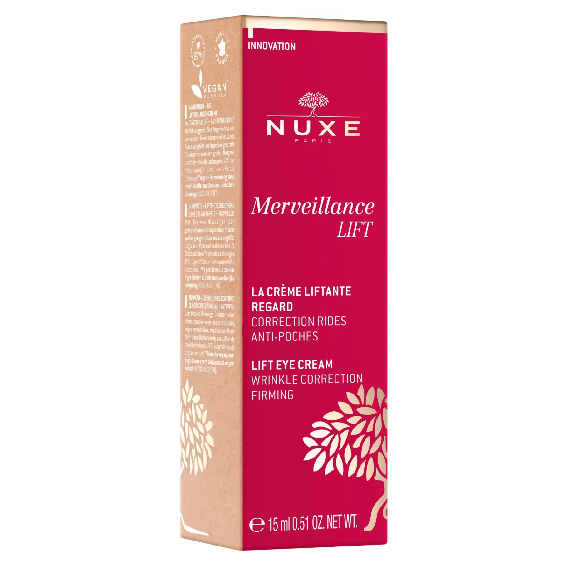 Collagène Booster : L'huile De Micro-algue|Anti-cerne & Poches|NUXE Crème Liftante Regard