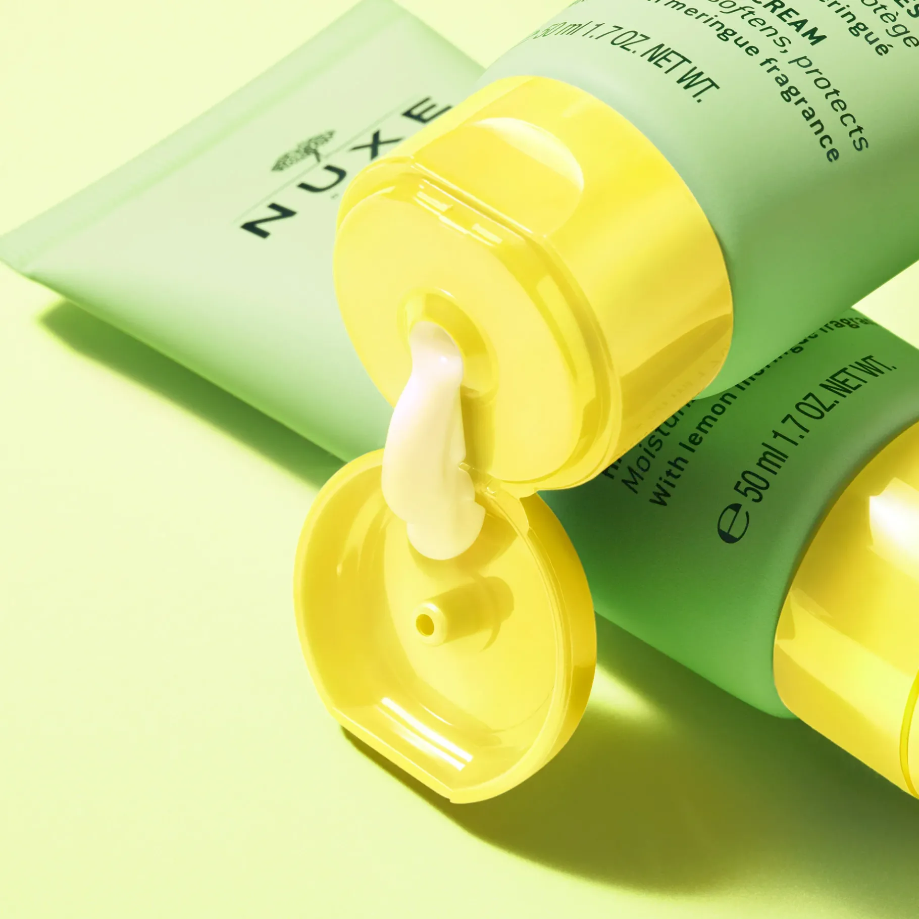 Huiles 100% Végétales|Eclat & Anti-tache|NUXE Crème mains et ongles, Sweet Lemon 50 ml
