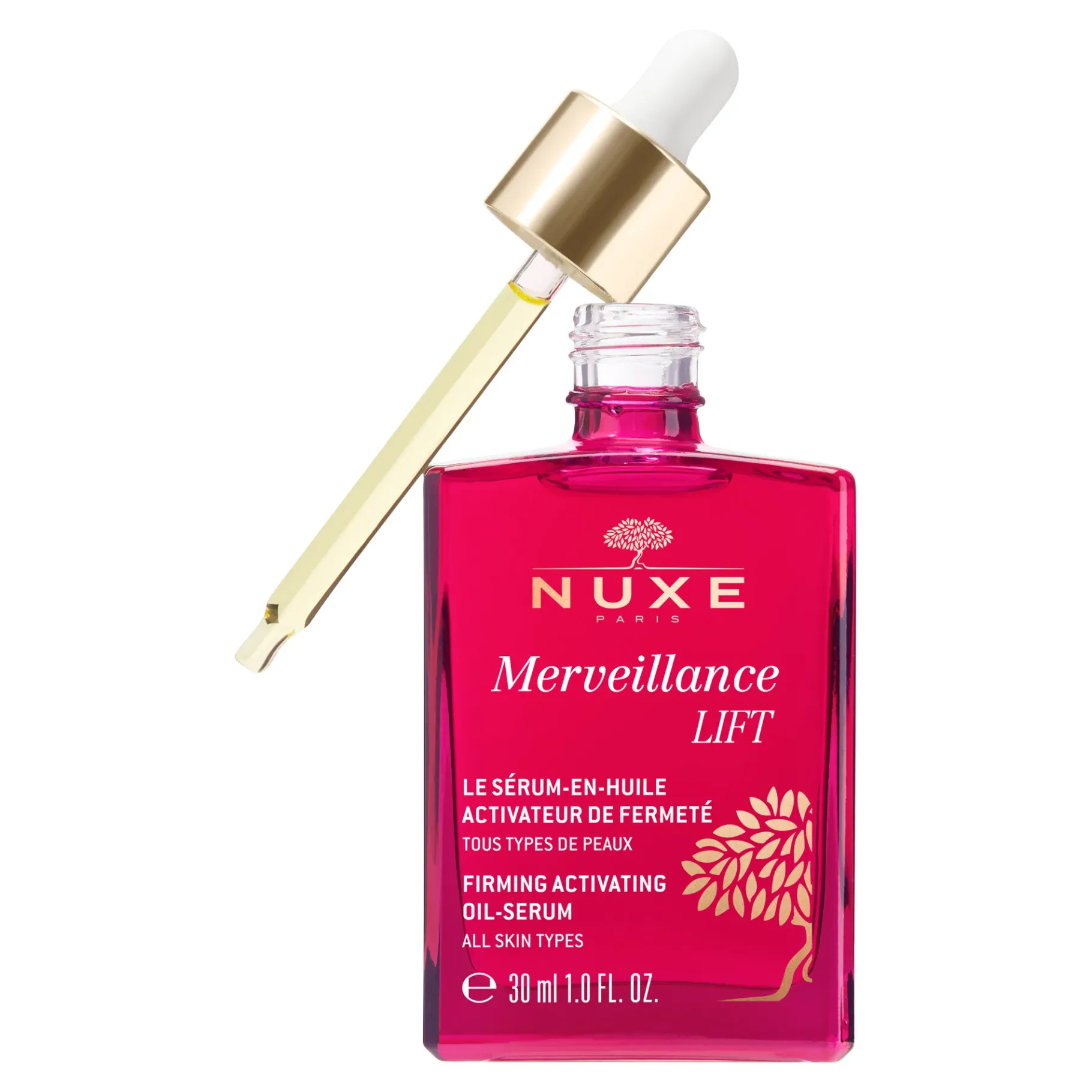 Collagène Booster : L'huile De Micro-algue|Huiles 100% Végétales|NUXE Sérum-en-Huile Activateur de Fermeté